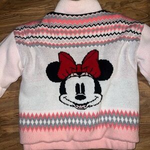Forever 21 Pink and Cream Knit Sweater